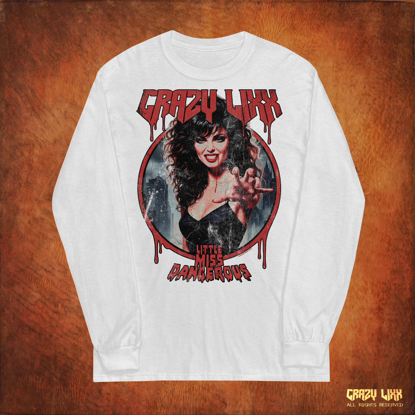 Little Miss Dangerous ´26 - White Long Sleeve Shirt