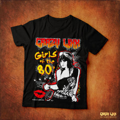 Crazy Lixx - Girls of the 80's - Black T-shirt