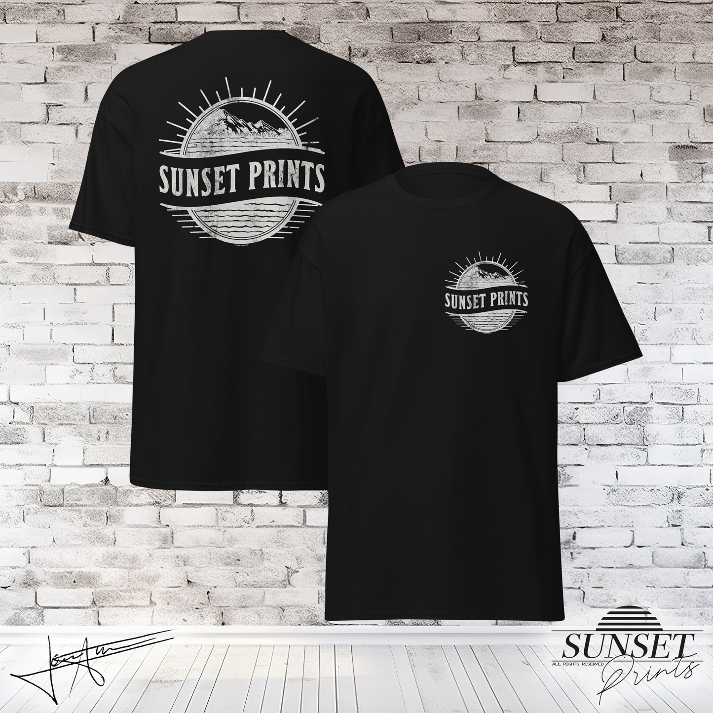 Mountains Logo '25 - Black T-shirt