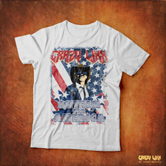 Crazy Lixx - Anthem For America - White T-shirt