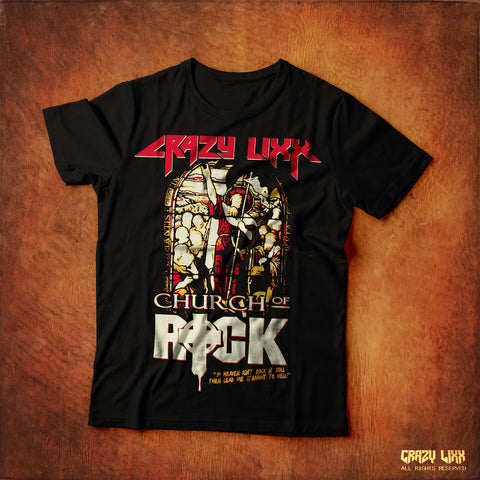 Church of Rock - Black T-shirt