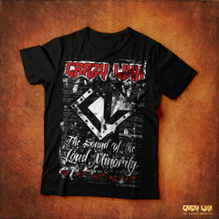 Crazy Lixx - The Sound of the Loud Minority - Black T-shirt