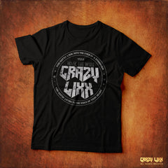 Crazy Lixx - Walk the Wire - Black T-shirt