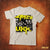 Crazy Lixx - Yellow Logo - White T-shirt
